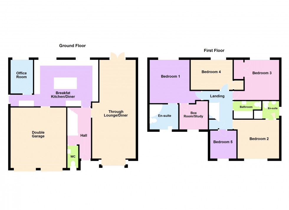 Floorplan for High Land Road, Upper Stonnall