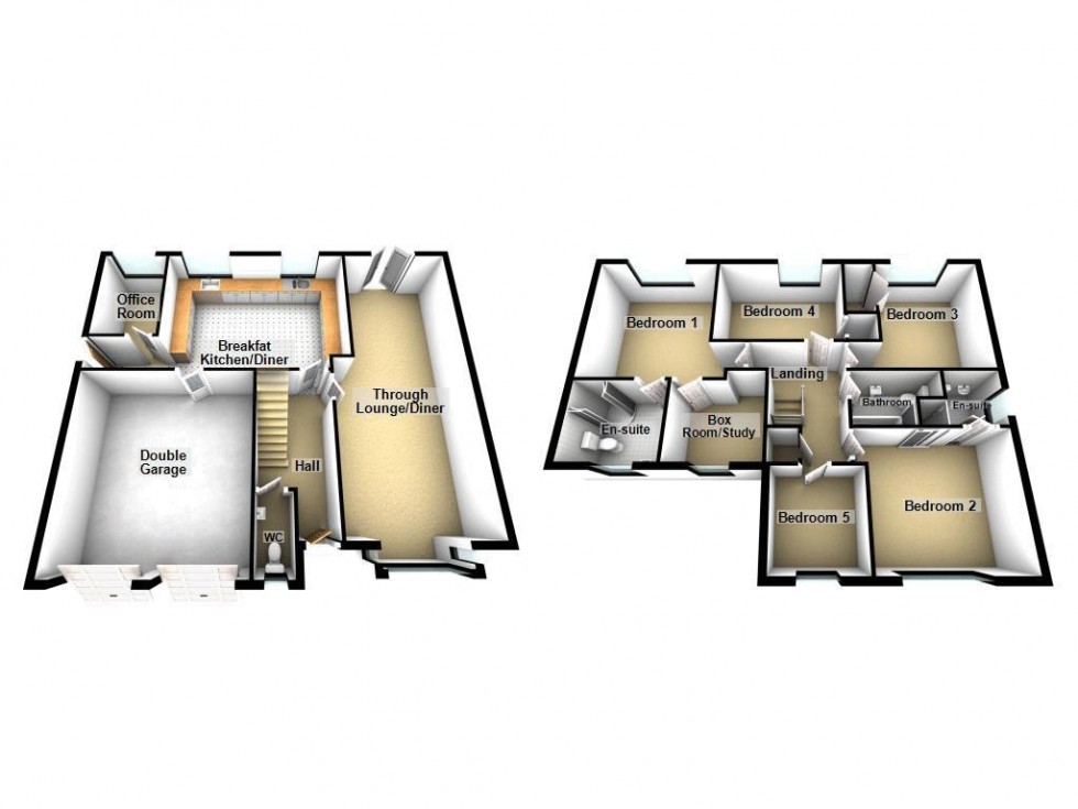 Floorplan for High Land Road, Upper Stonnall