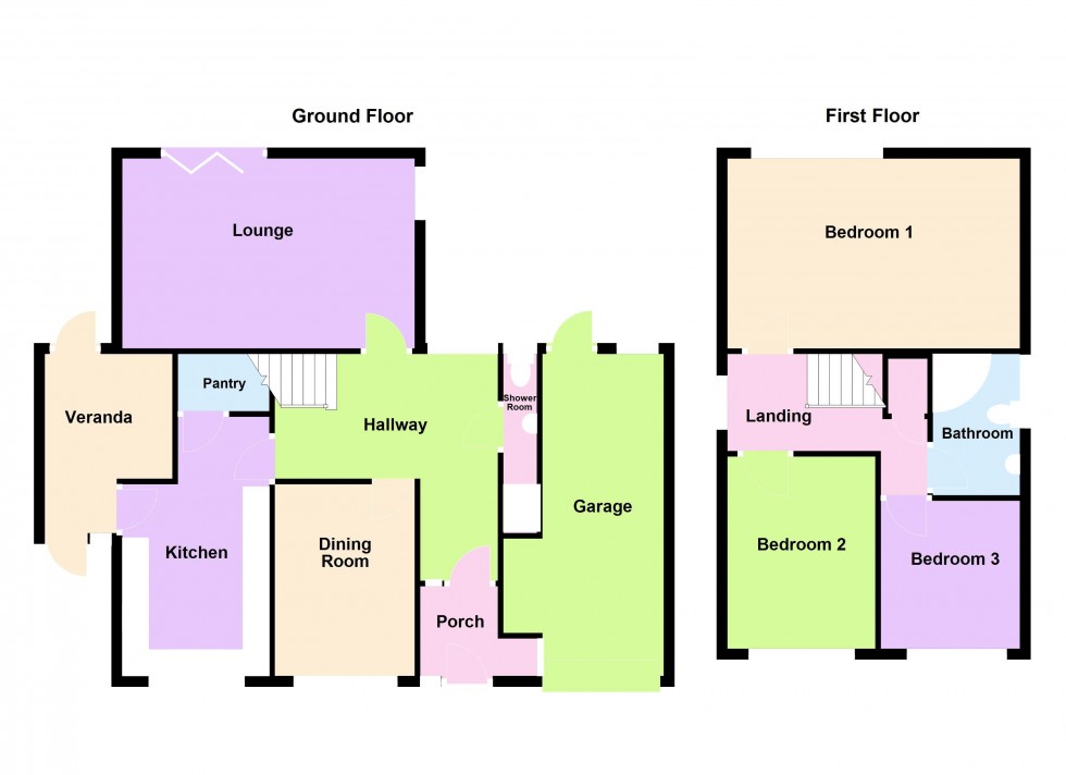 Floorplan for Stencills Drive, Walsall