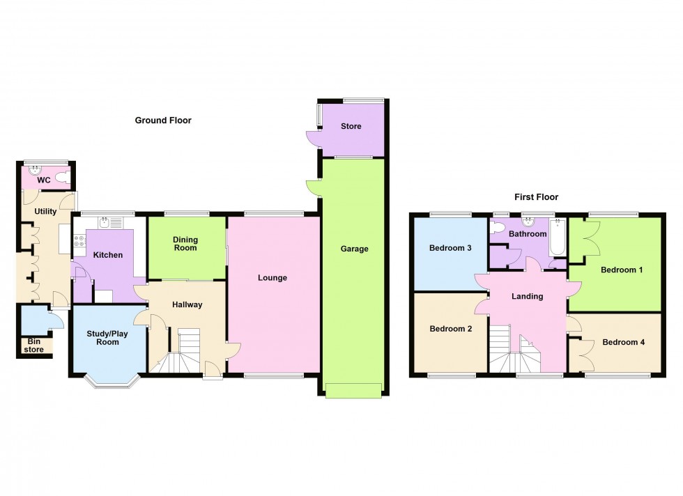 Floorplan for Greaves Avenue, Walsall