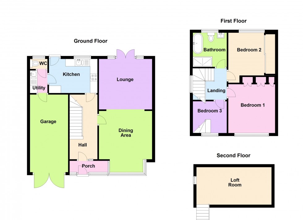 Floorplan for Cranleigh Close, Aldridge