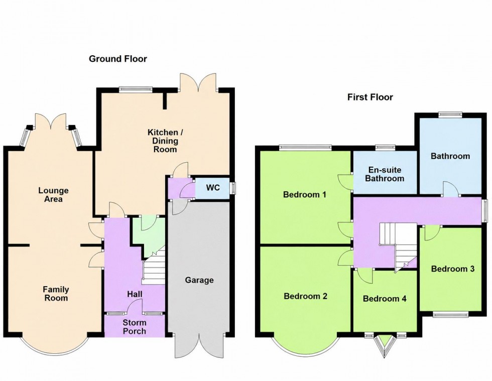 Floorplan for Leighswood Avenue, Aldridge