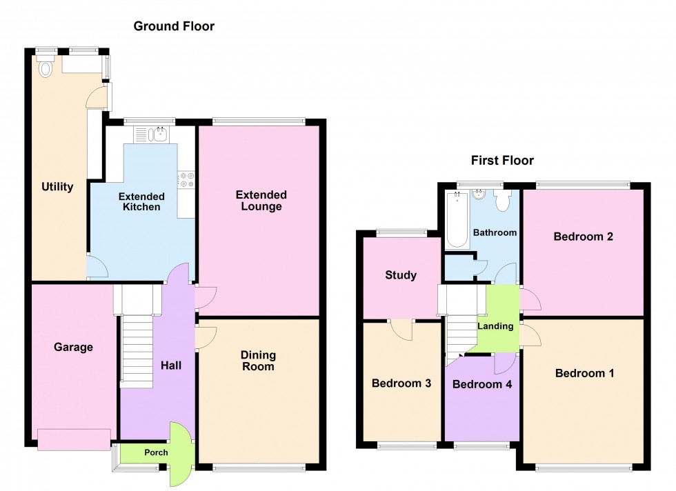 Floorplan for Nursery Avenue, Aldridge