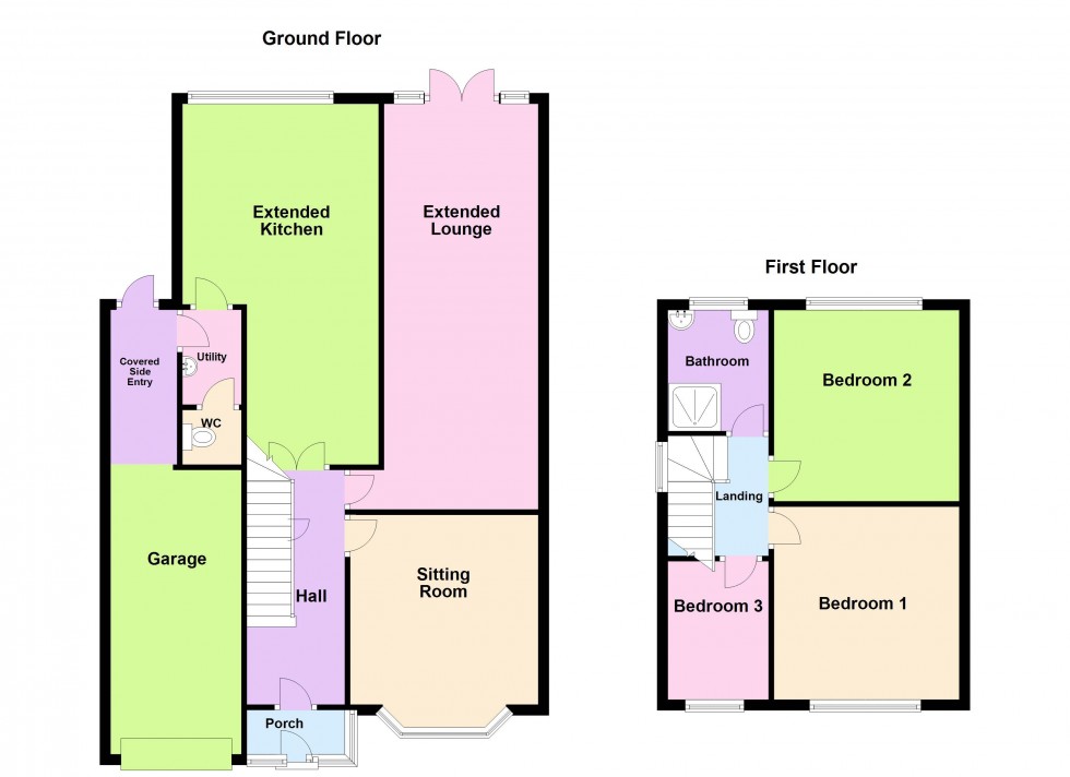 Floorplan for Cliveden Avenue, Aldridge