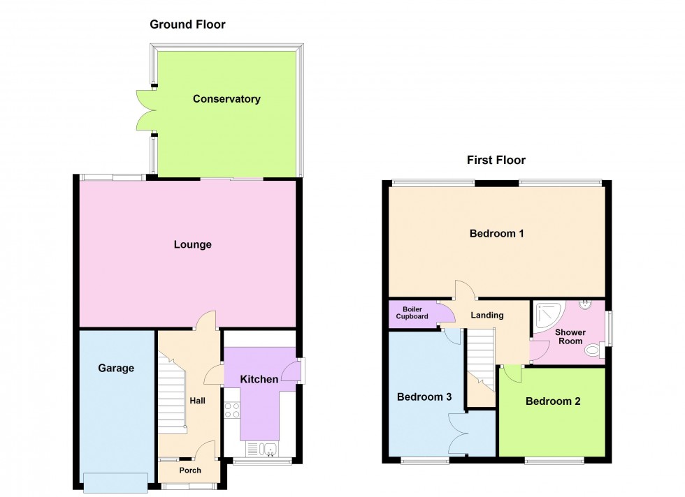 Floorplan for Helston Road, Walsall