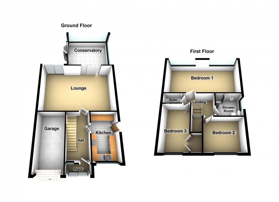 Floorplan for Helston Road, Walsall