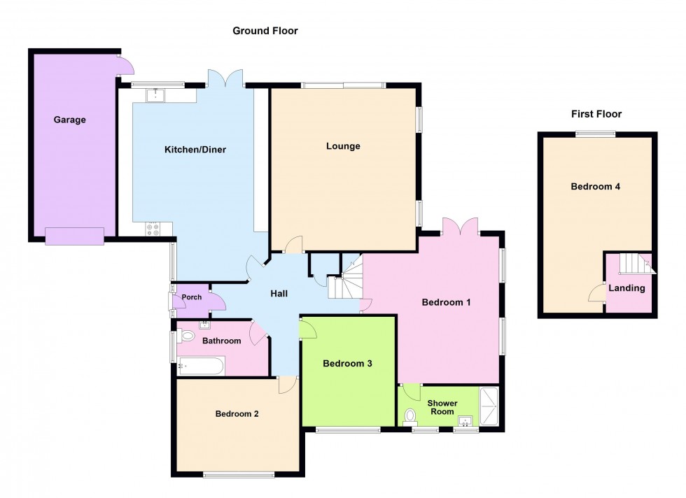 Floorplan for Little Gorway, Walsall