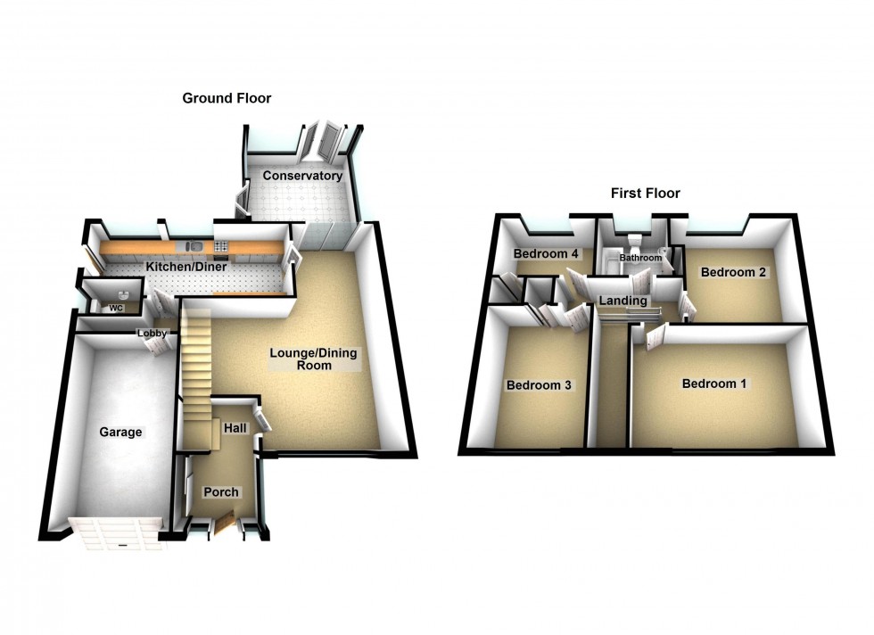 Floorplan for Ravensdale Close, Walsall