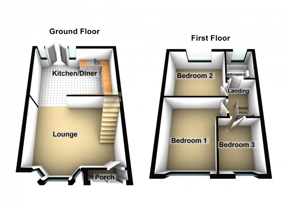 Floorplan for Hillingford Avenue, Great Barr