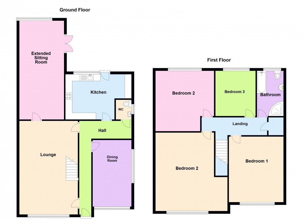 Floorplan for Greaves Avenue, Walsall