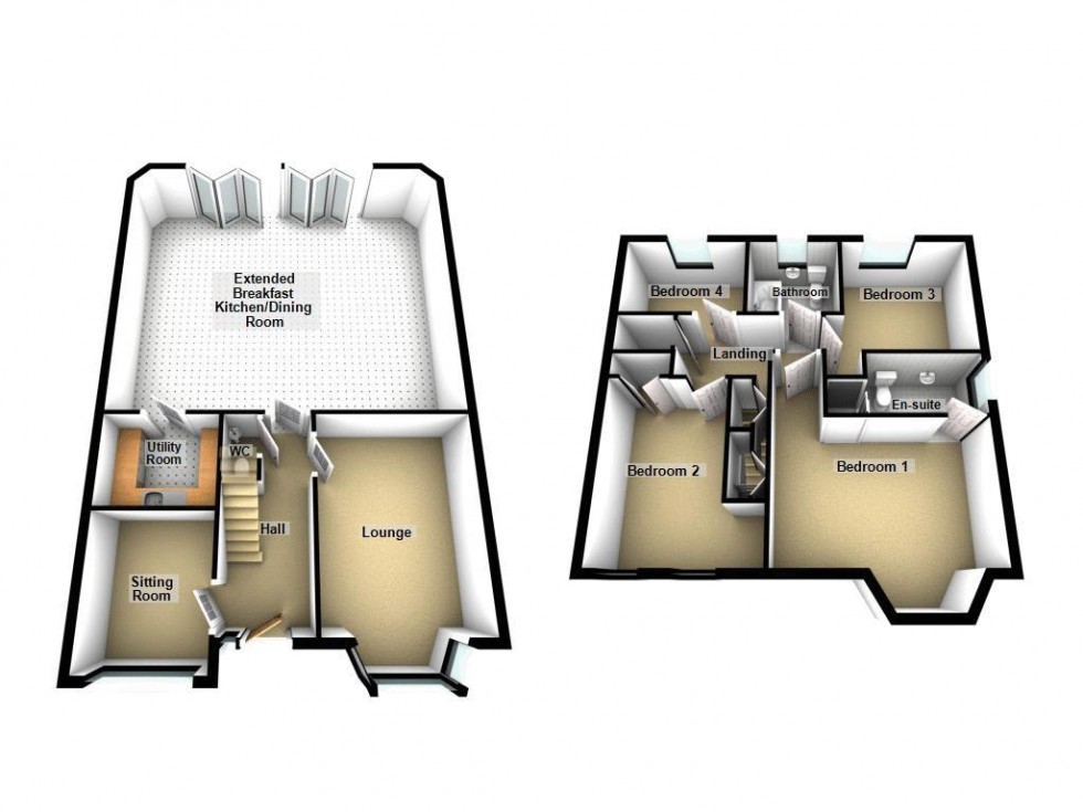Floorplan for Southfield Close, Aldridge