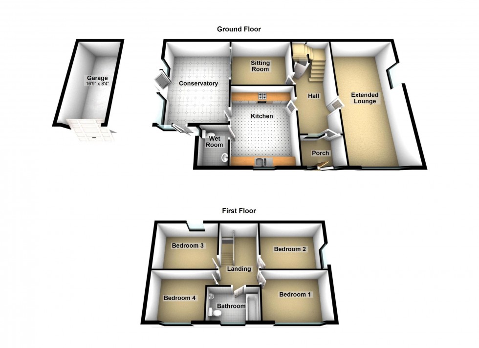 Floorplan for Launceston Road, Walsall