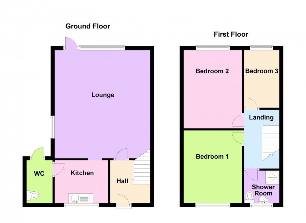 Floorplan for Castle Drive, Willenhall