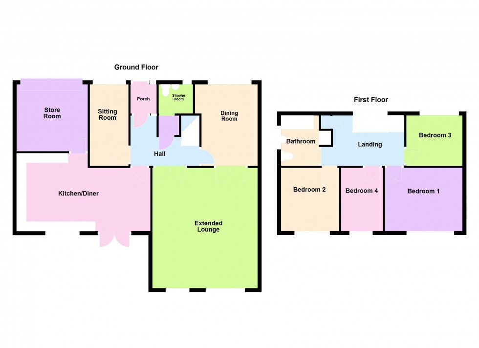 Floorplan for Gloucester Road, Walsall