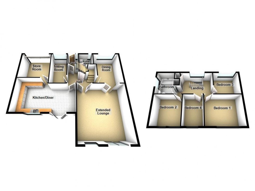 Floorplan for Gloucester Road, Walsall
