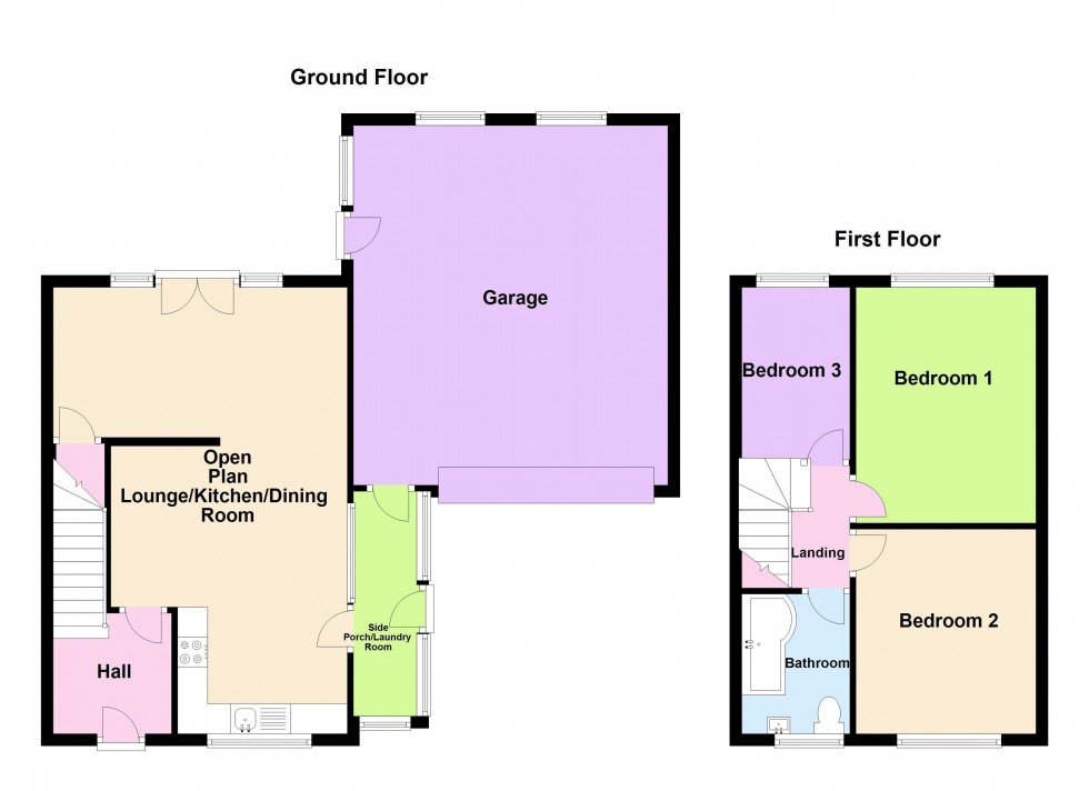 Floorplan for Longmeadow Road, Walsall