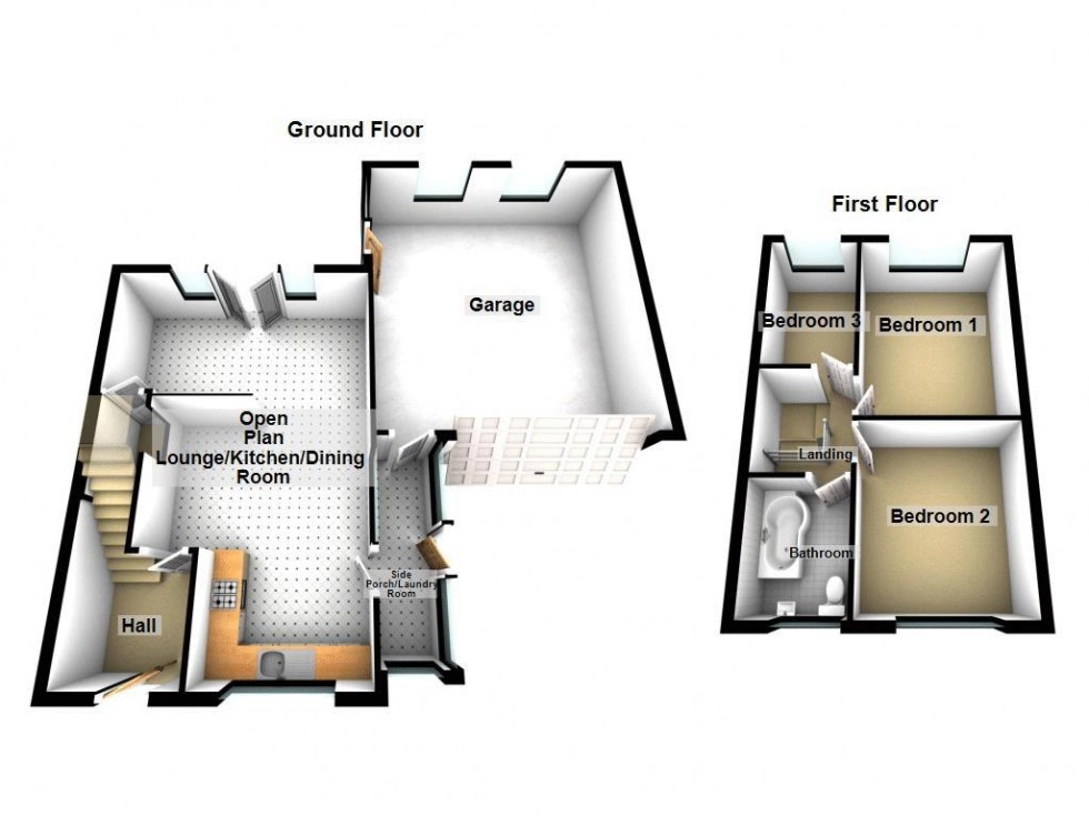 Floorplan for Longmeadow Road, Walsall