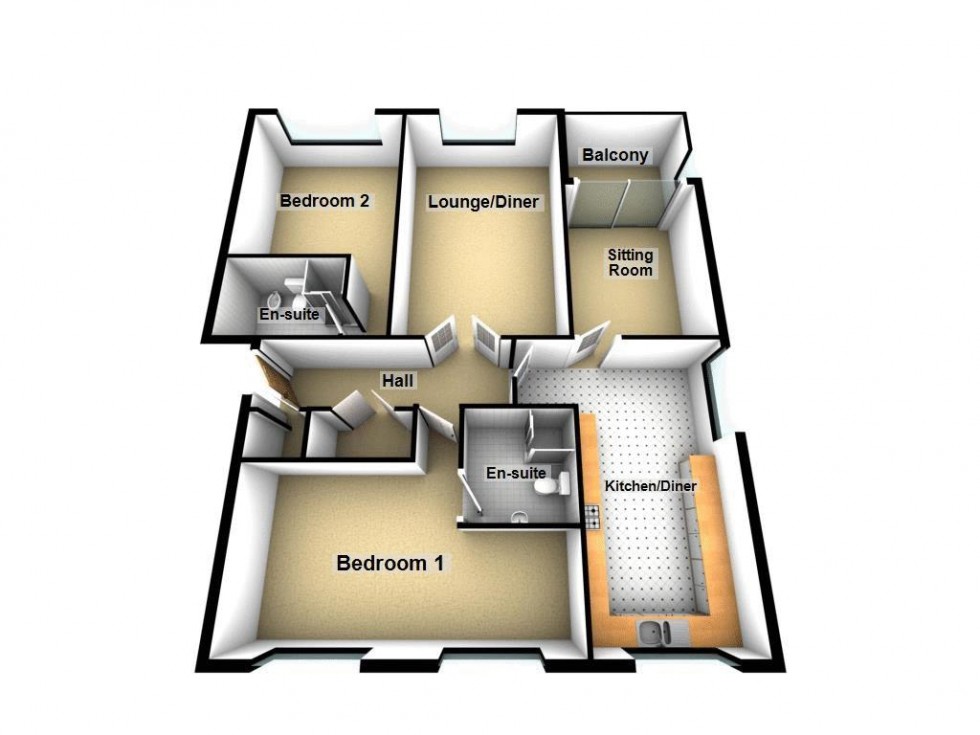 Floorplan for Lakeside, little Aston, Sutton Coldfield
