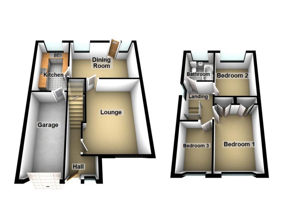 Floorplan for Daffodil Road, Walsall