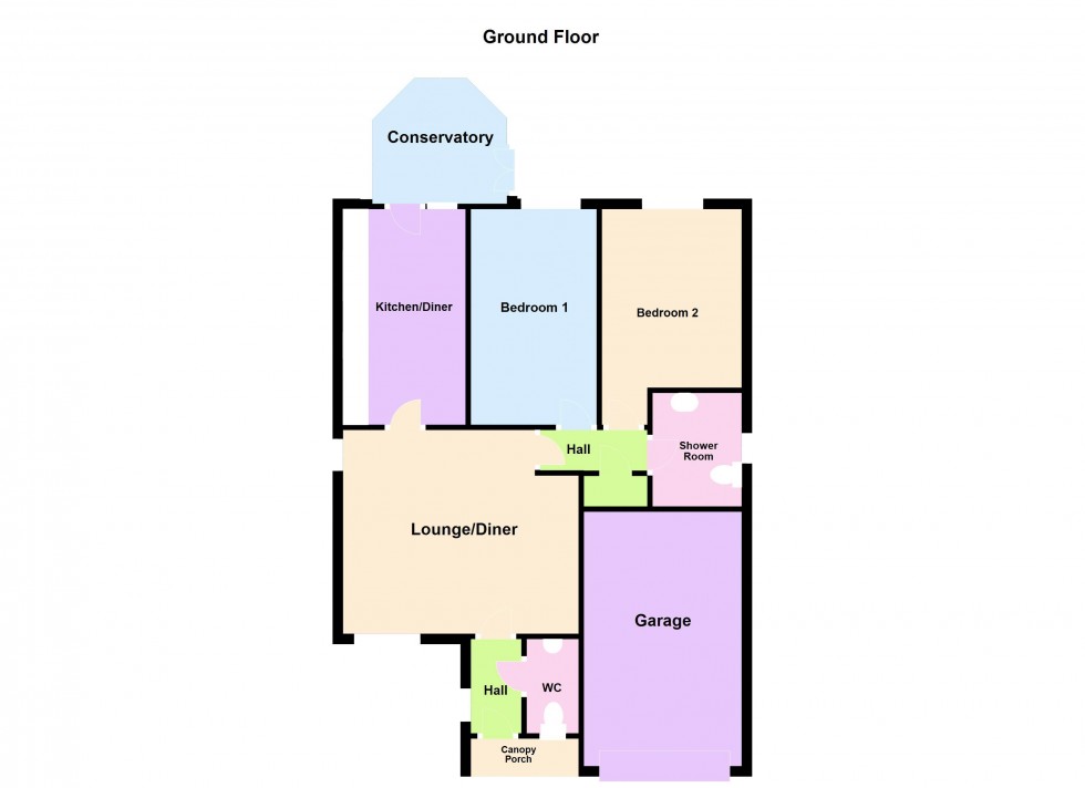 Floorplan for Millers Walk, Pelsall