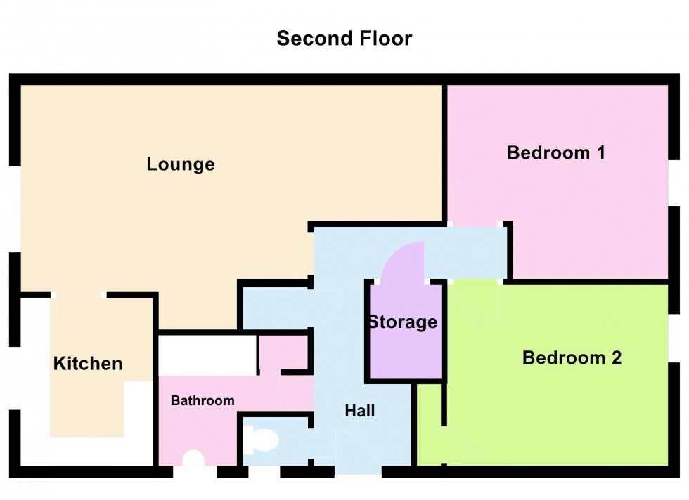 Floorplan for Canute Close, Walsall