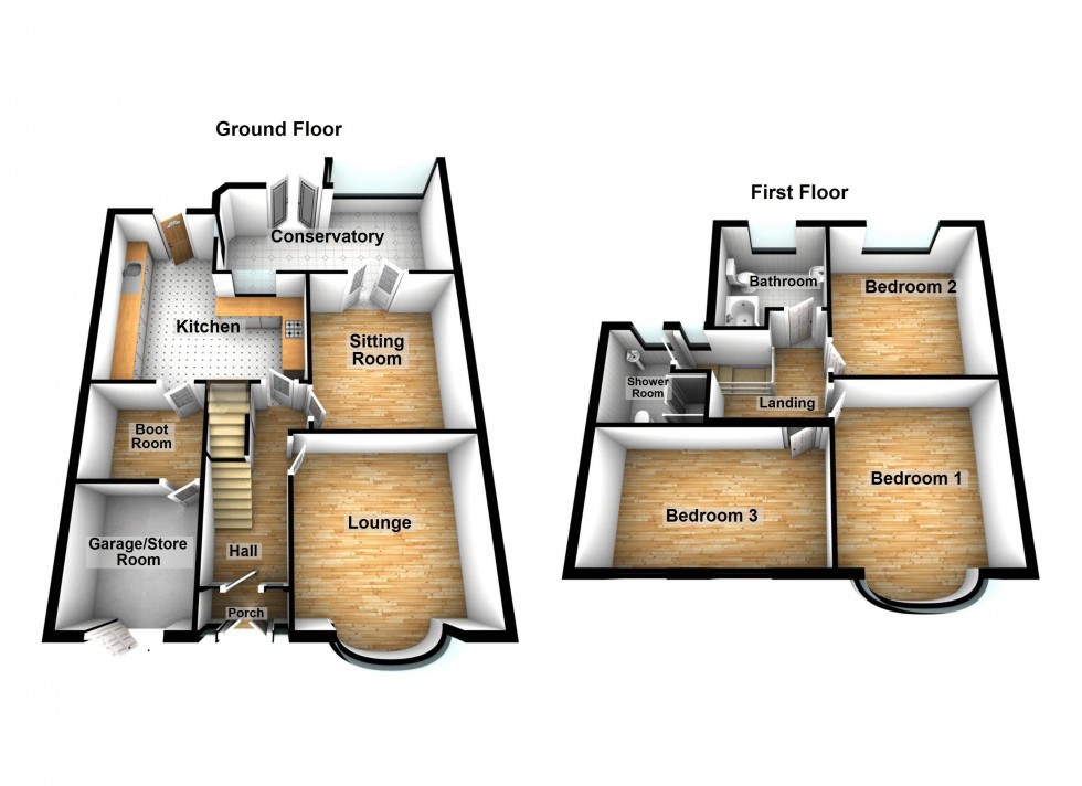 Floorplan for Princes Avenue, Walsall