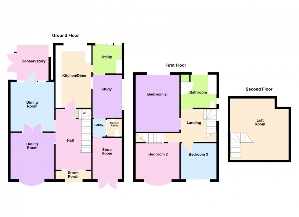 Floorplan for Lincoln Road, Walsall