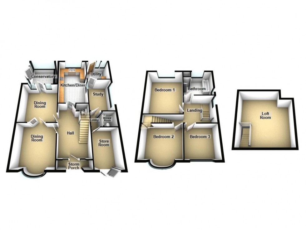 Floorplan for Lincoln Road, Walsall