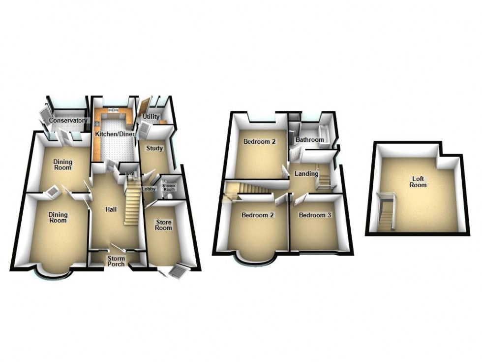 Floorplan for Lincoln Road, Walsall
