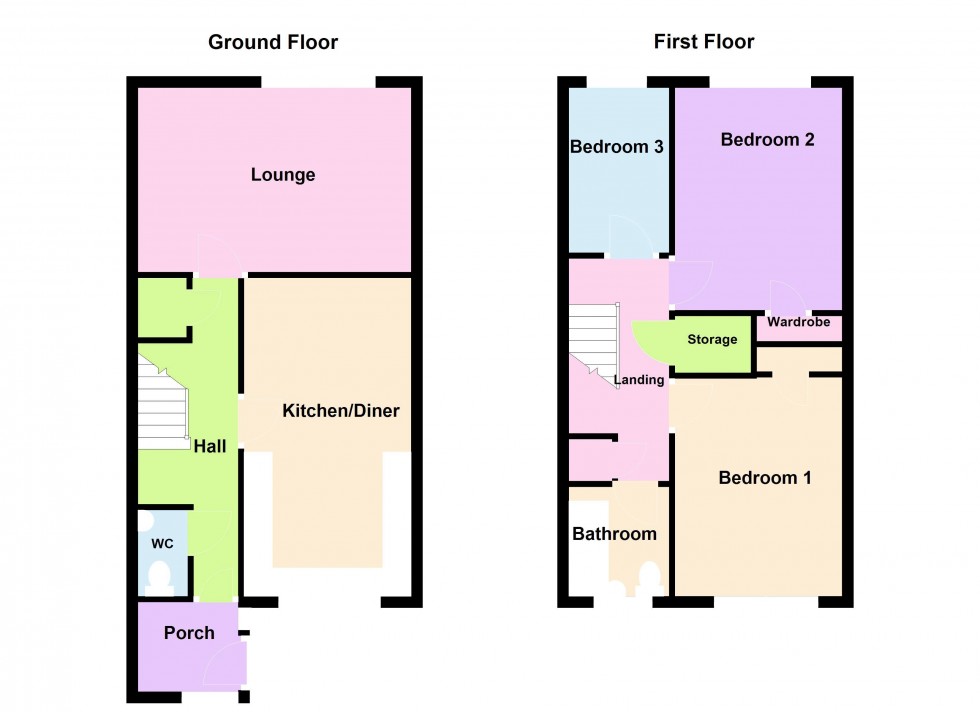 Floorplan for Wednesbury Road, Walsall