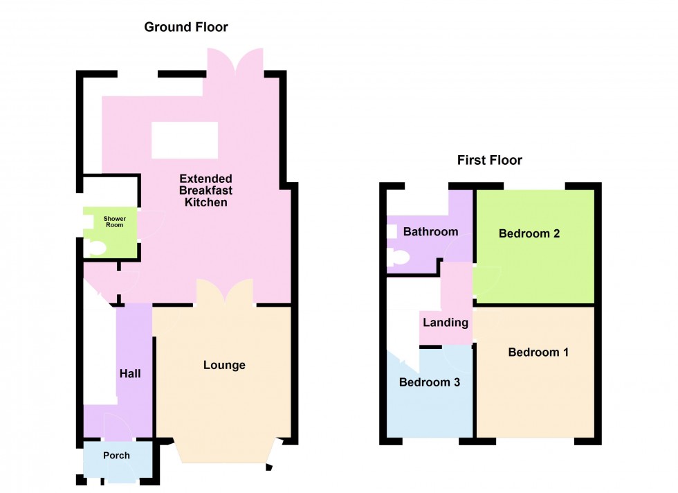 Floorplan for Cherry Tree Avenue, Walsall