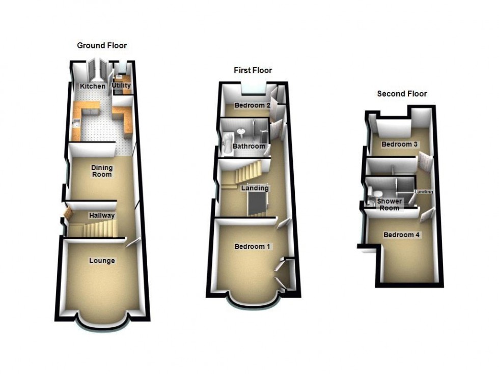 Floorplan for Lichfield Road, Rushall