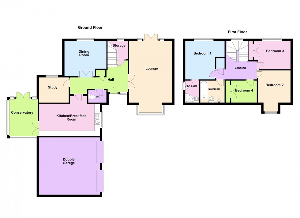 Floorplan for Pavillion Close, Aldridge