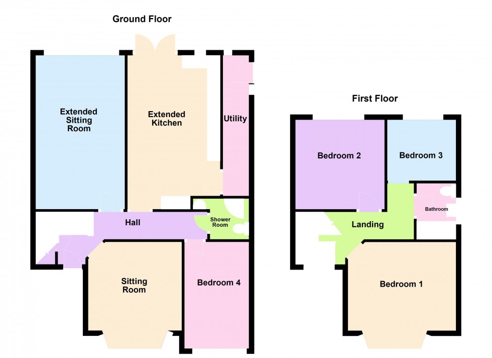 Floorplan for Harborough Drive, Aldridge