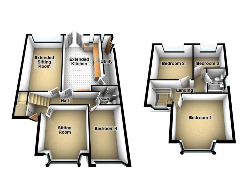 Floorplan for Harborough Drive, Aldridge
