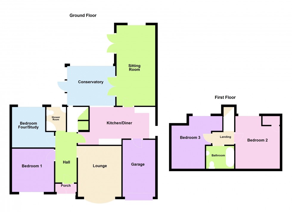 Floorplan for Harborough Drive, Aldridge