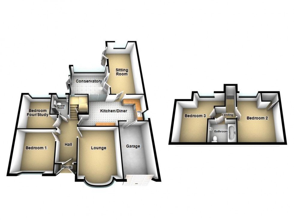 Floorplan for Harborough Drive, Aldridge