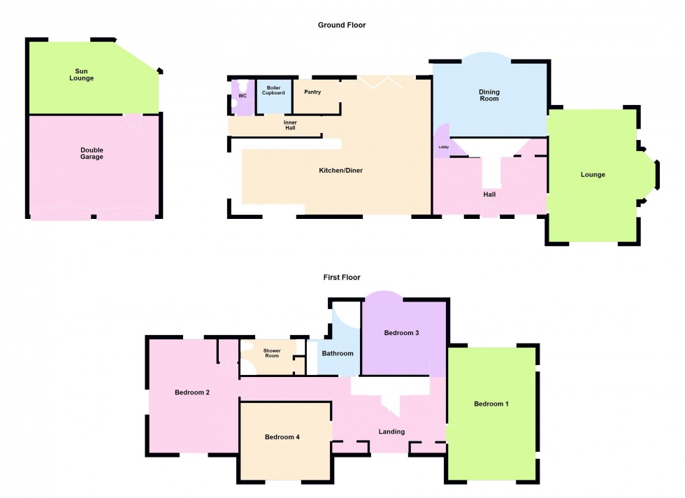 Floorplan for Woodlands Avenue, Walsall