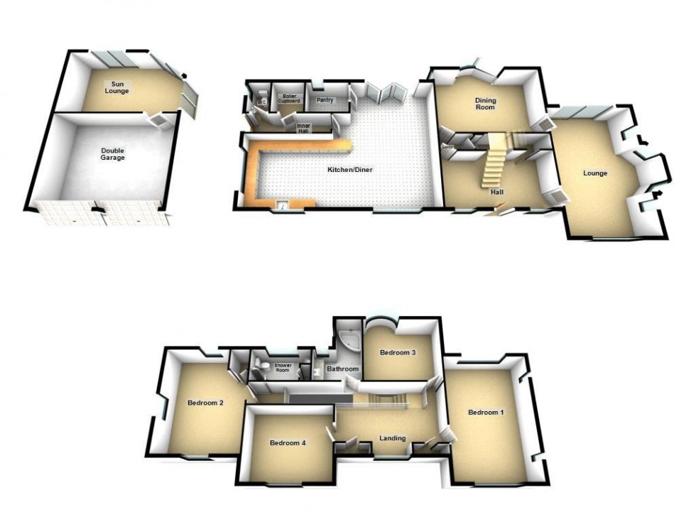 Floorplan for Woodlands Avenue, Walsall