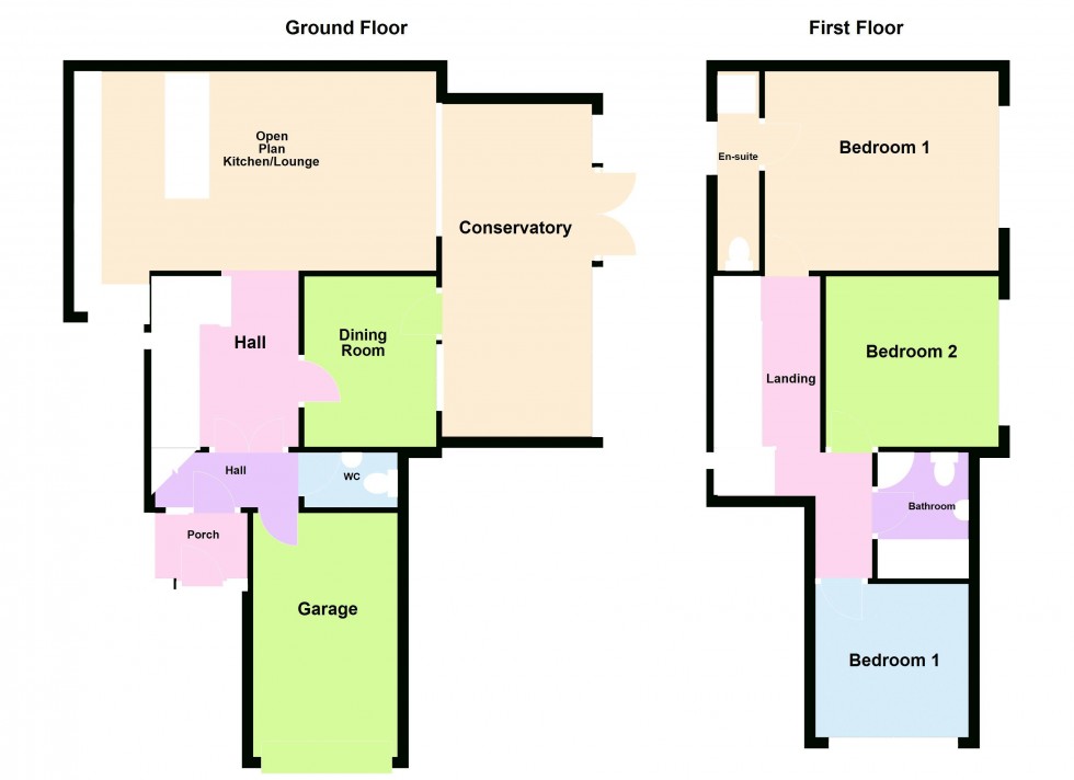 Floorplan for Little Gorway, Walsall