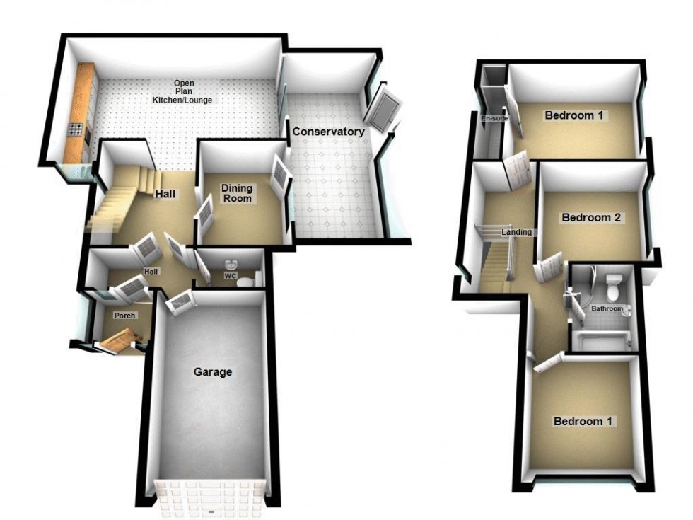 Floorplan for Little Gorway, Walsall
