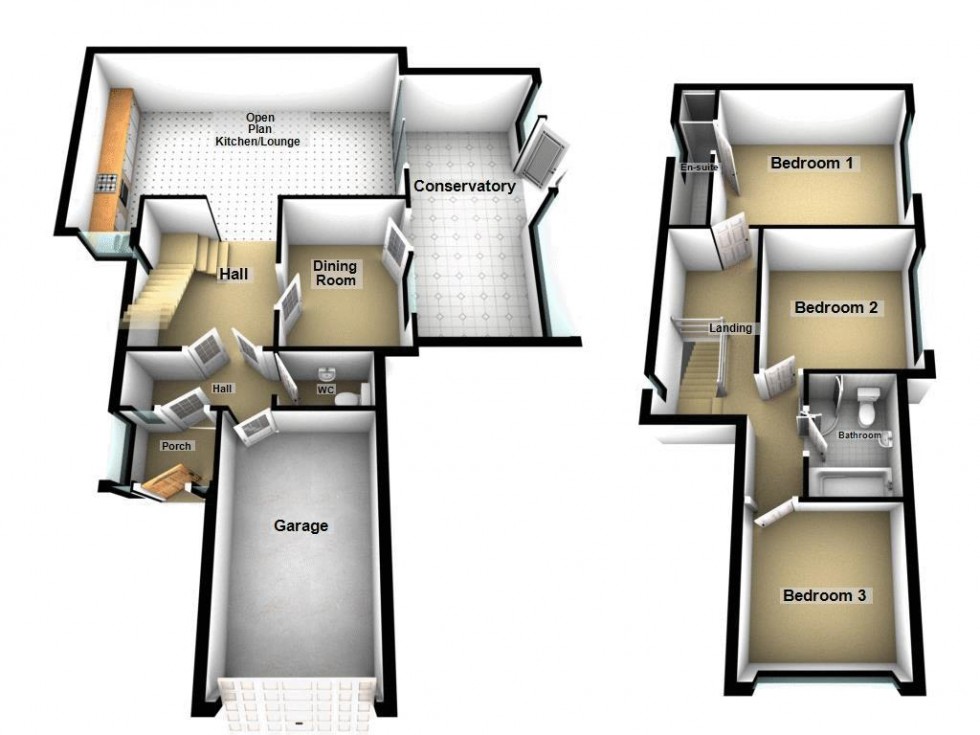 Floorplan for Little Gorway, Walsall