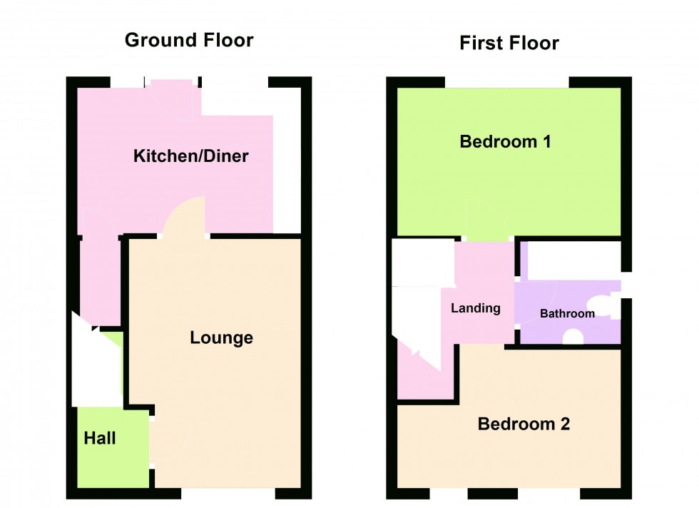 Floorplan for Old Masters Close, Walsall