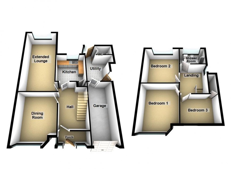 Floorplan for Hobart Drive, Walsall