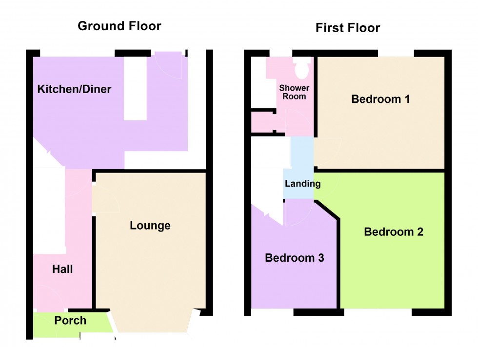 Floorplan for Greenaway Close, Birmingham
