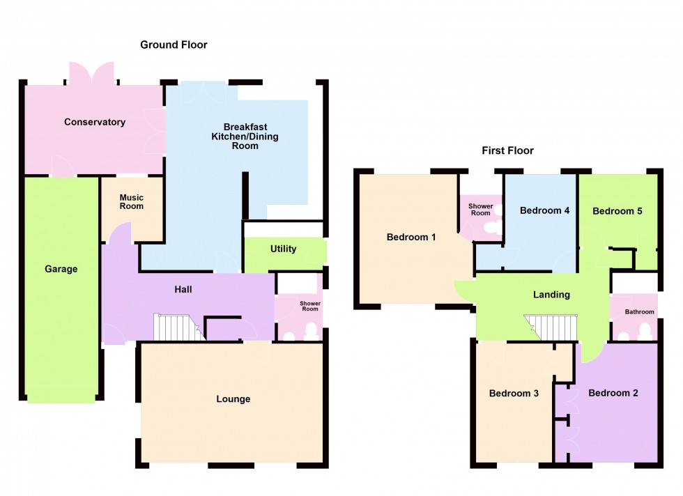 Floorplan for Gorway Close, Walsall