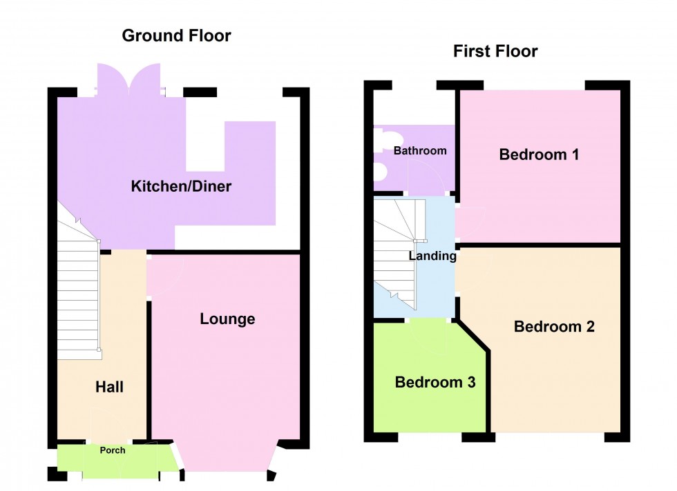 Floorplan for Collingwood Drive, Great Barr