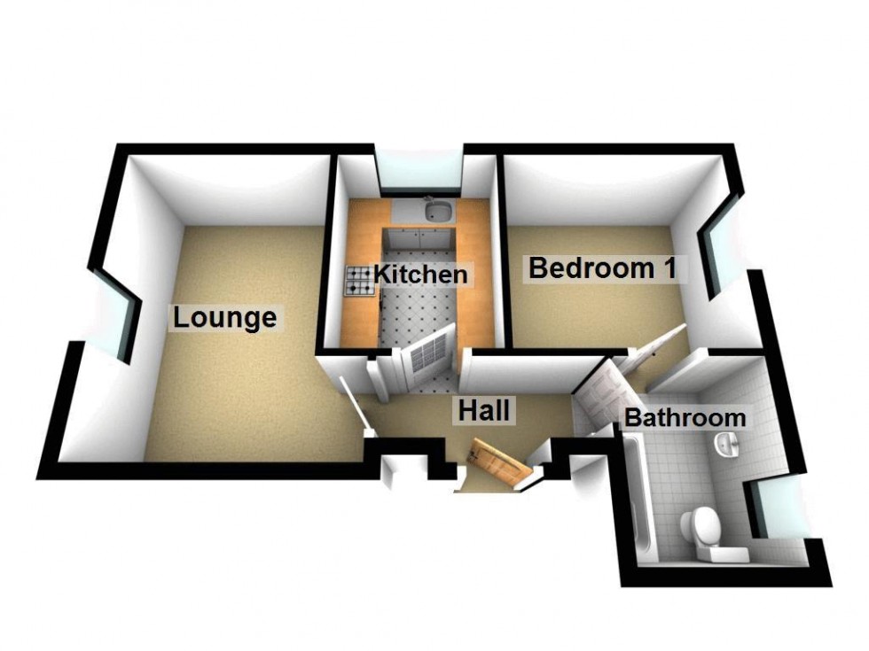 Floorplan for Hanch Place, Lysways Street, Walsall