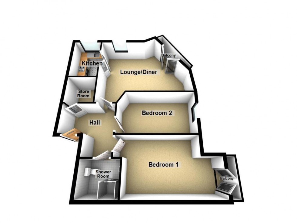 Floorplan for Croxall Court, Leighswood Road, Aldridge