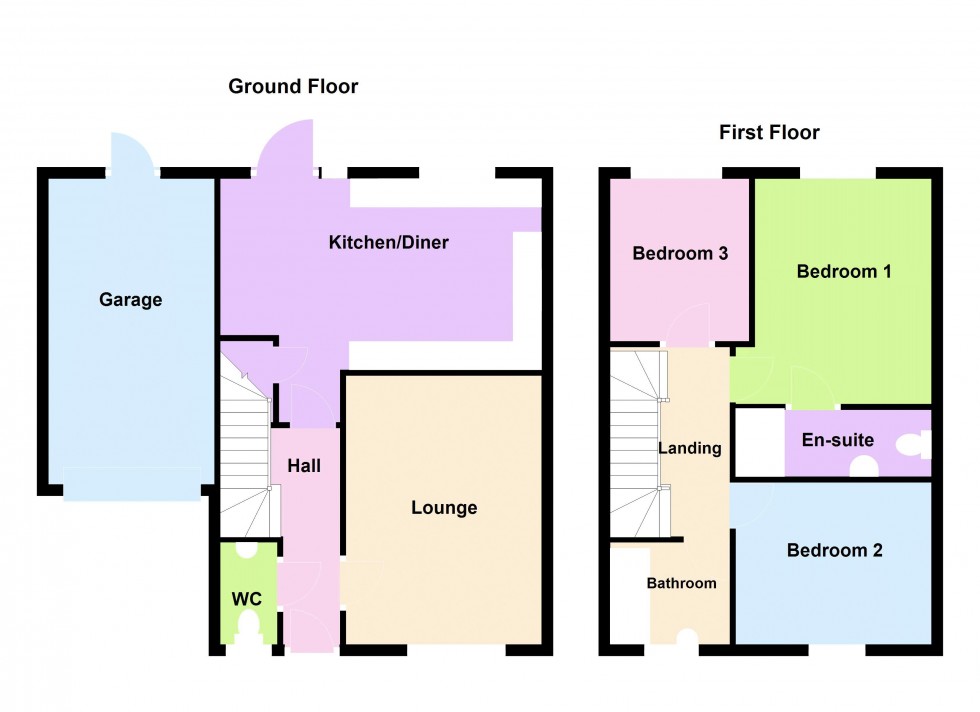 Floorplan for Tarn Close, Willenhall